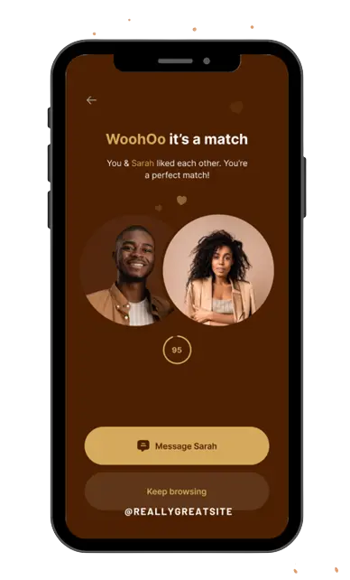 african dating match screen