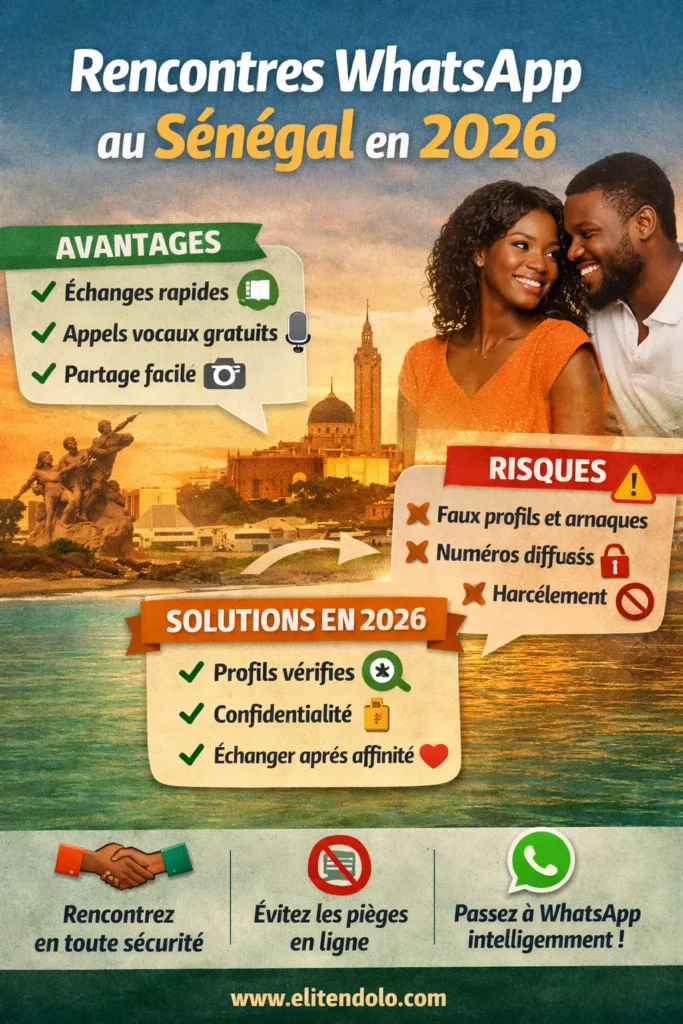 Rencontres WhatsApp au Sénégal : avantages, risques et solutions en 2026